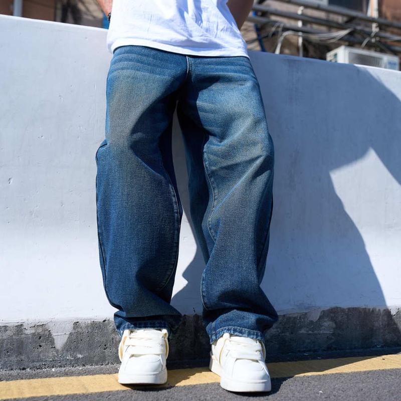 Men’s Baggy Fit 13oz Denim Jeans — Classic Streetwear Style