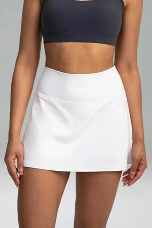 Women's High Waisted Tennis Skirt with Pockets