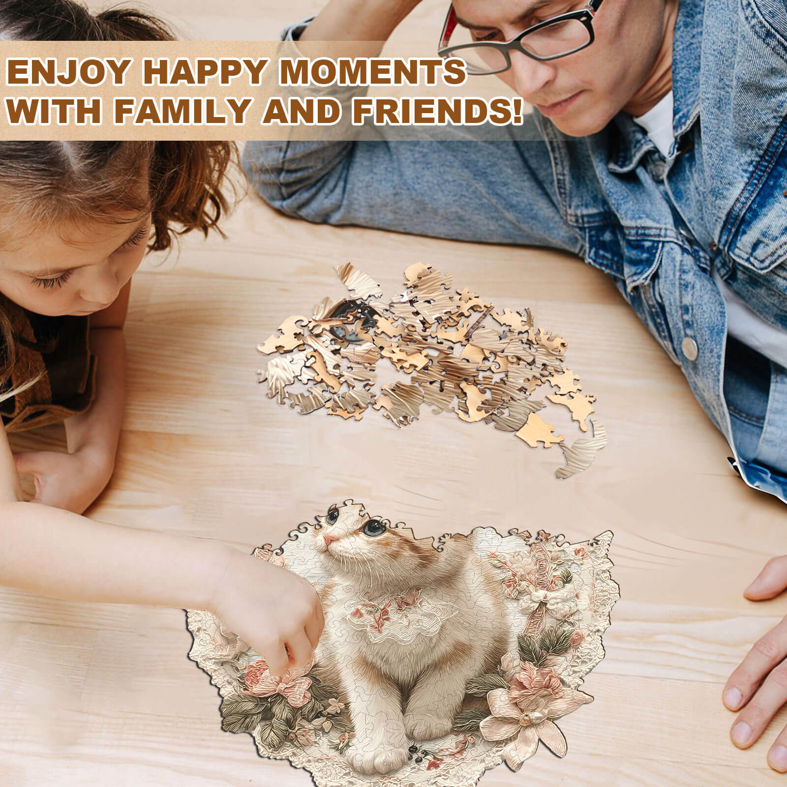 Lace Whispers Wooden Jigsaw Puzzle