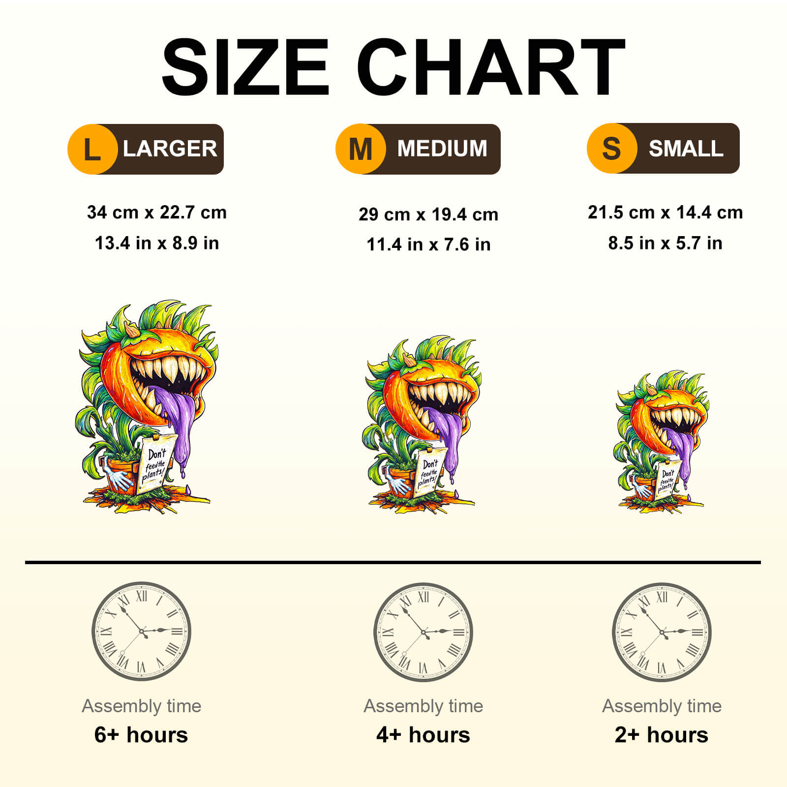 Man-eating flower Wooden Jigsaw Puzzle