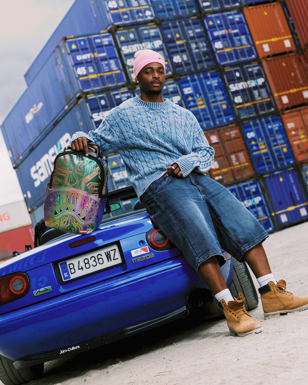 CIRCUIT BOARD MAGNETIC GRID BACKPACK