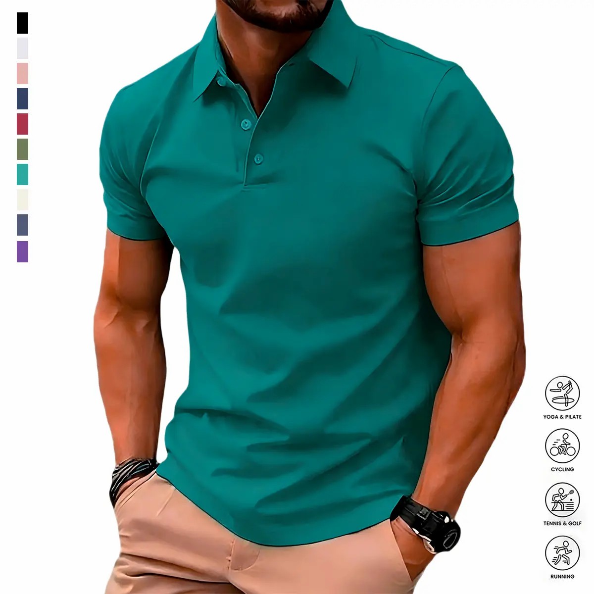 Men’s Classic Polo Shirt – Summer Casual & Business Essential