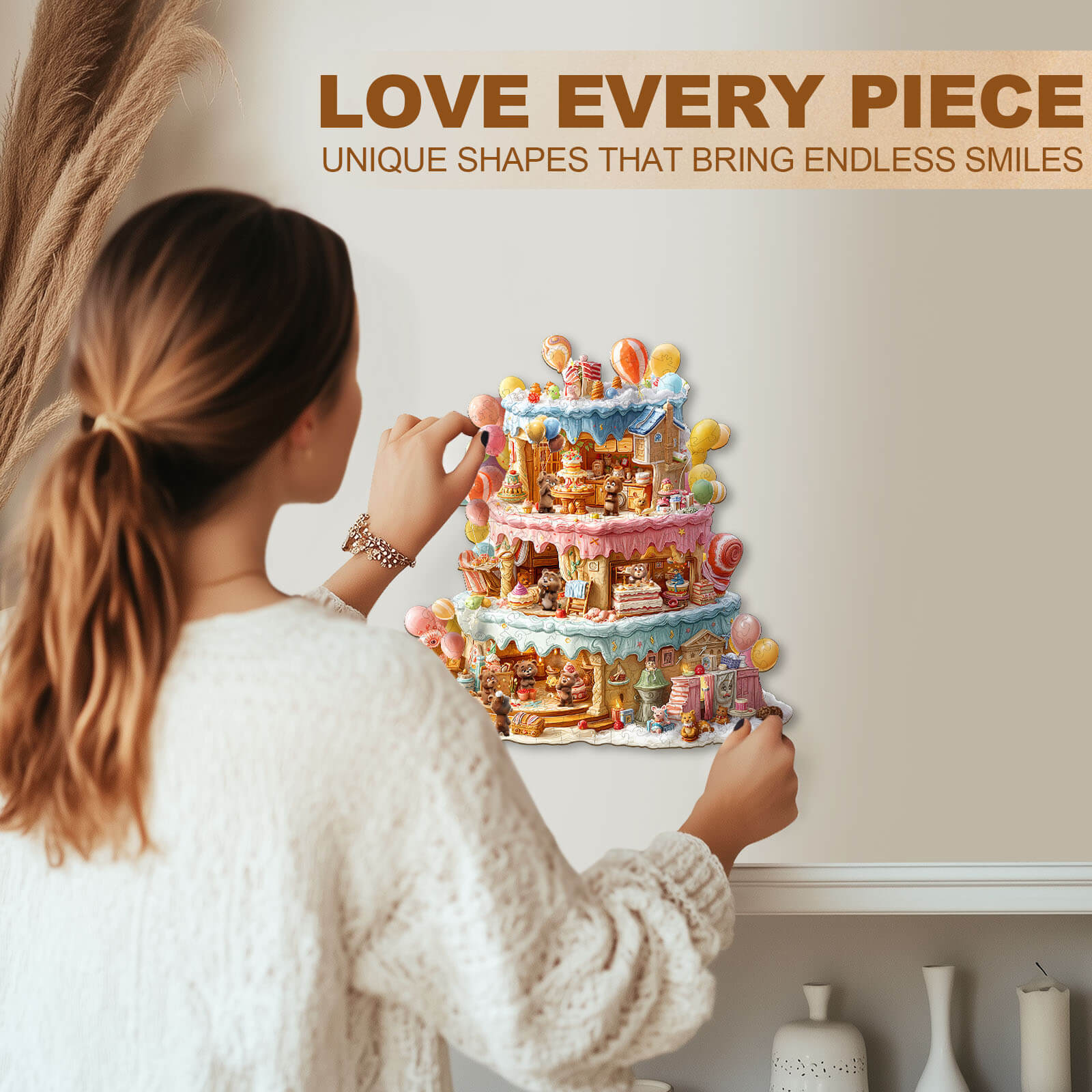 Bear's House - Birthday Wooden Jigsaw Puzzle