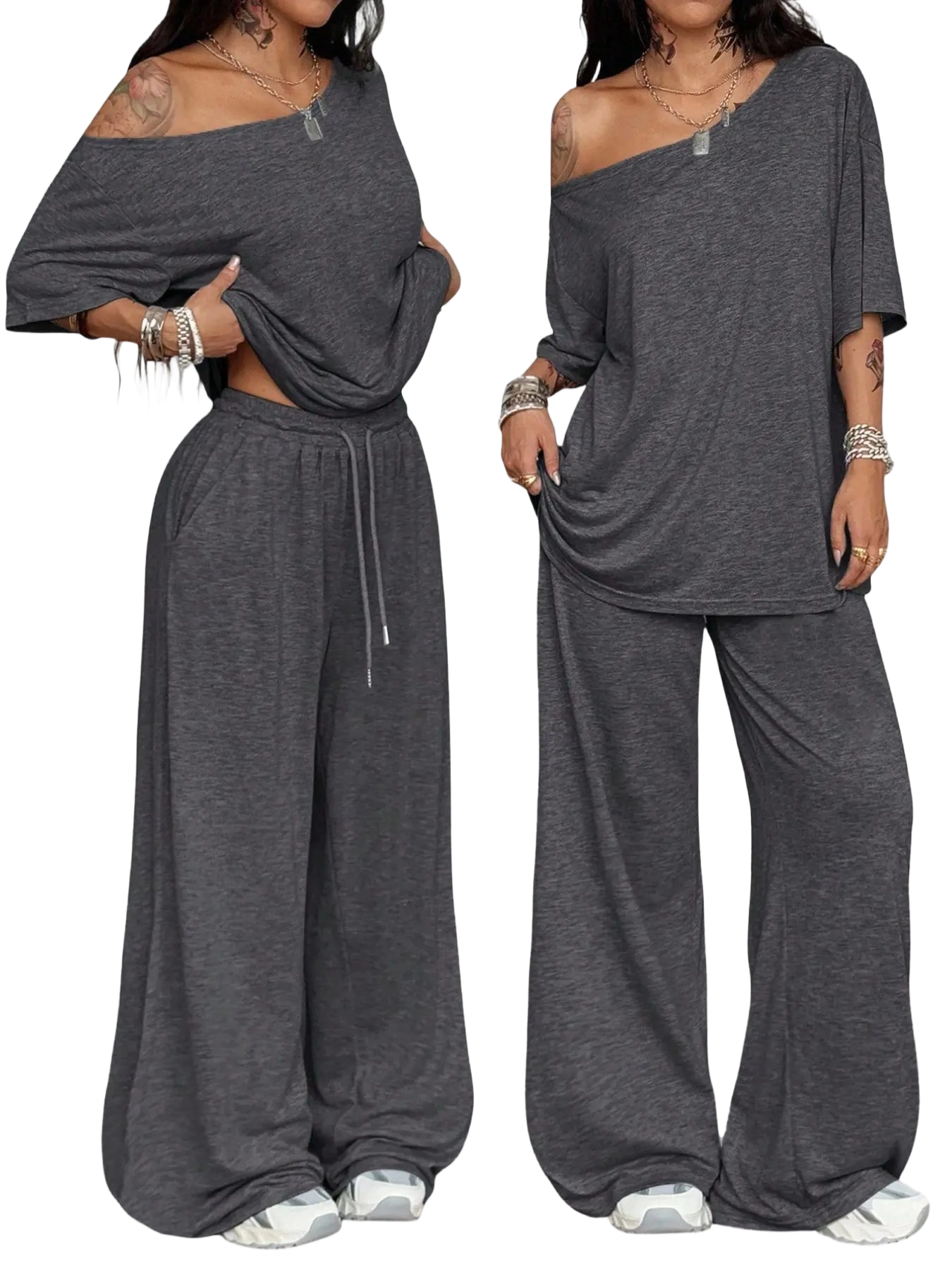 Women's Wide-Leg Lounge Set