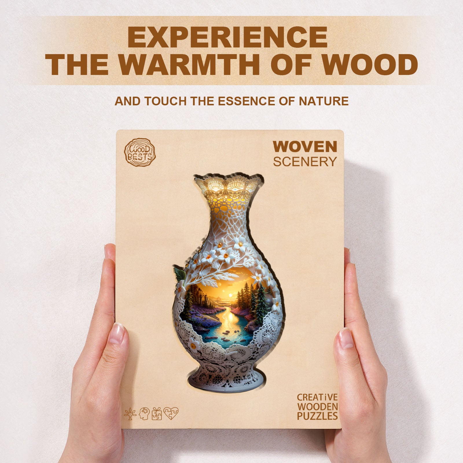 Woven Scenery Wooden Jigsaw Puzzle