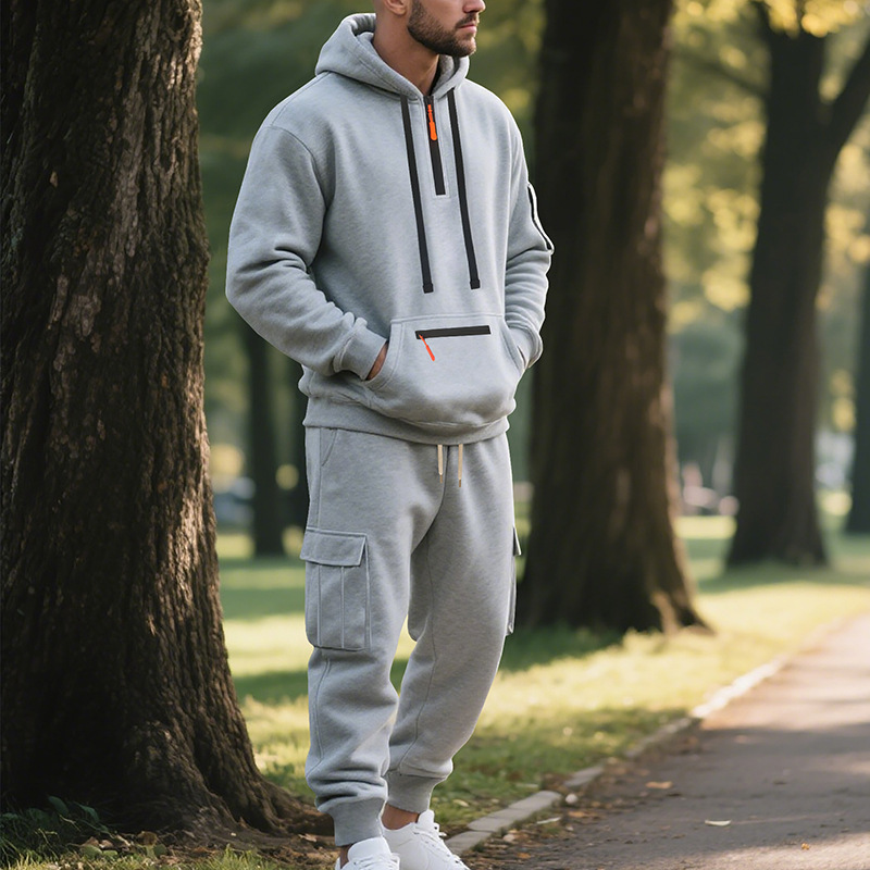 Men’s Winter Fleece-Lined Jacket & Pants Set