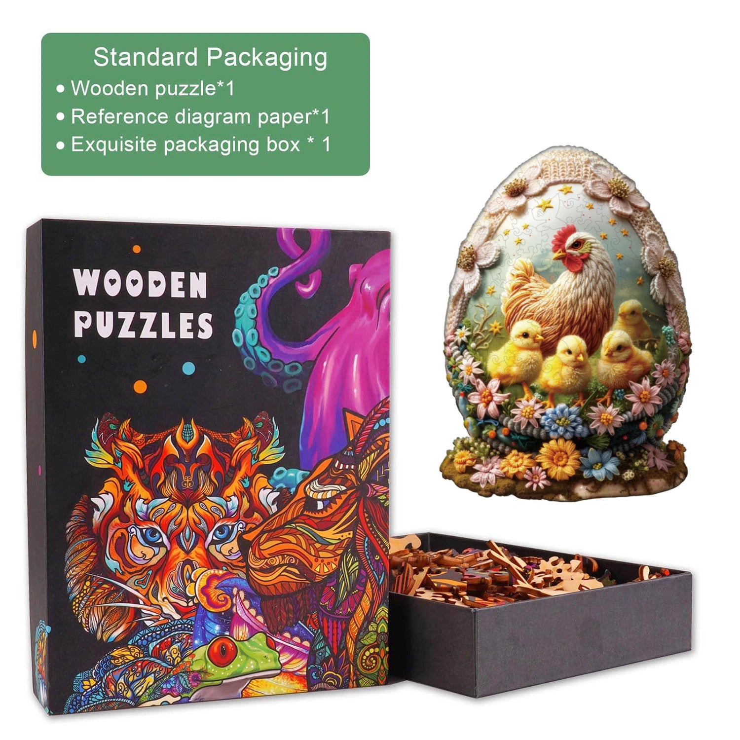 Mother’s Care Wooden Jigsaw Puzzle