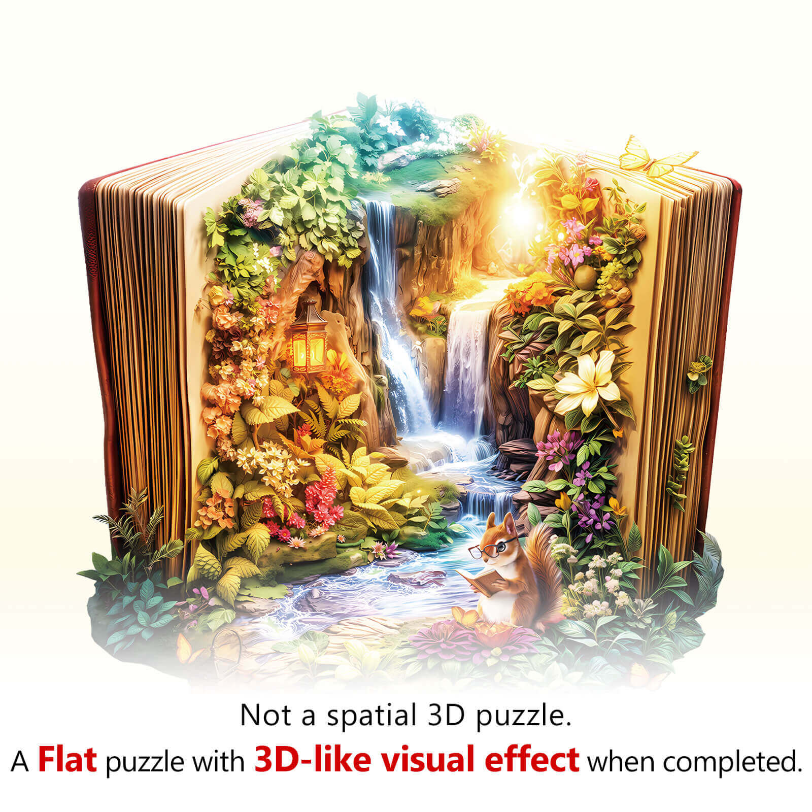 Landscape in the book Wooden Jigsaw Puzzle