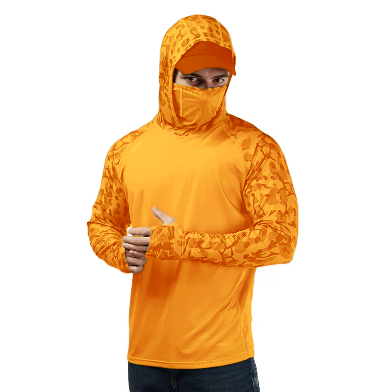 Men’s UPF 100 Sun Protection Hoodie with UV Detection