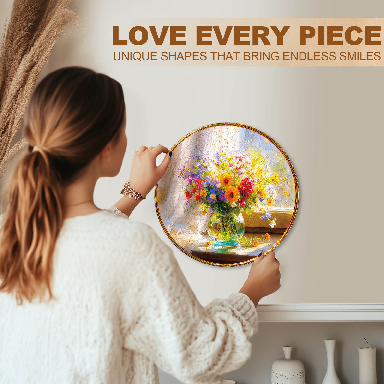 Window Garden Wooden Jigsaw Puzzle