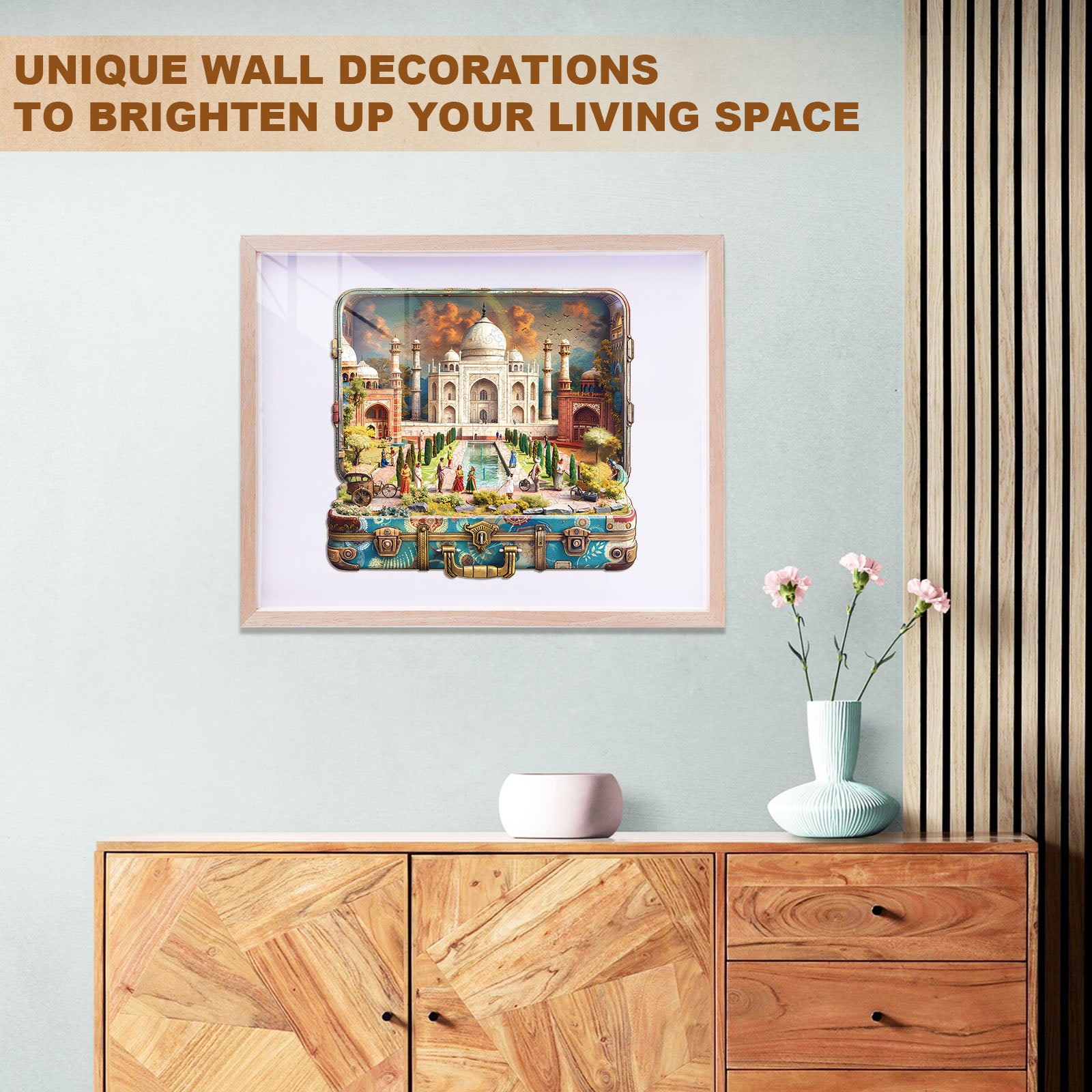 Taj Mahal Tour Wooden Jigsaw Puzzle