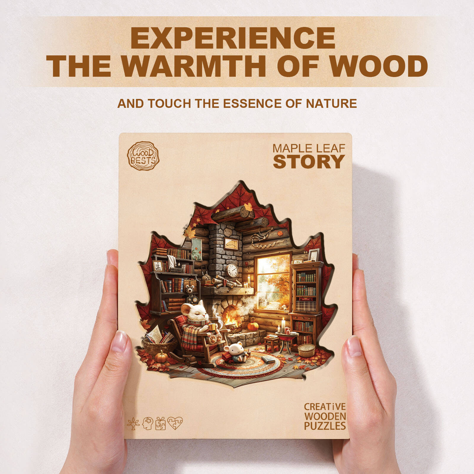 Maple Leaf Story Wooden Jigsaw Puzzle