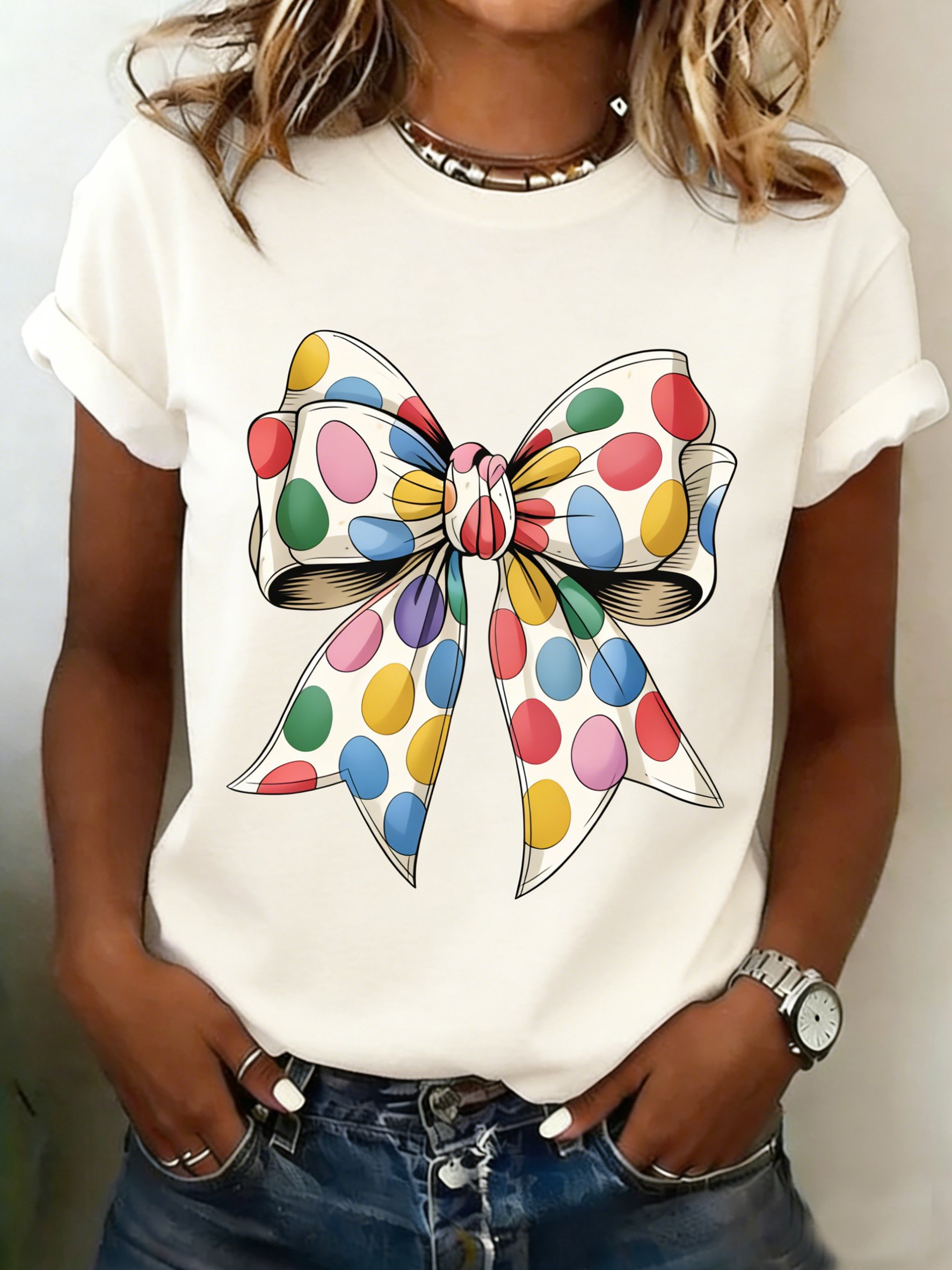 3D Printing   Short Sleeve Round Neck Easter Egg  Summer Casual T-Shirt