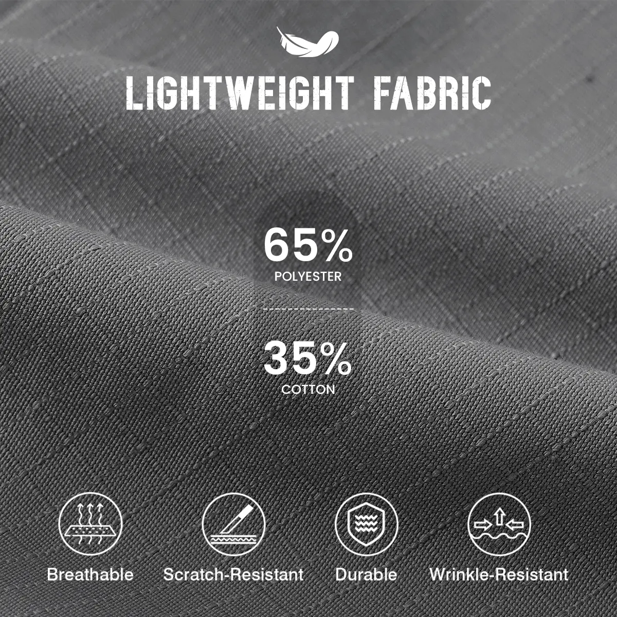 Men's Tactical Work Pants – Lightweight, Multi-Pocket, Water-Resistant Cargo Pants for Hiking, Military, and Outdoor Work (10 Pockets)