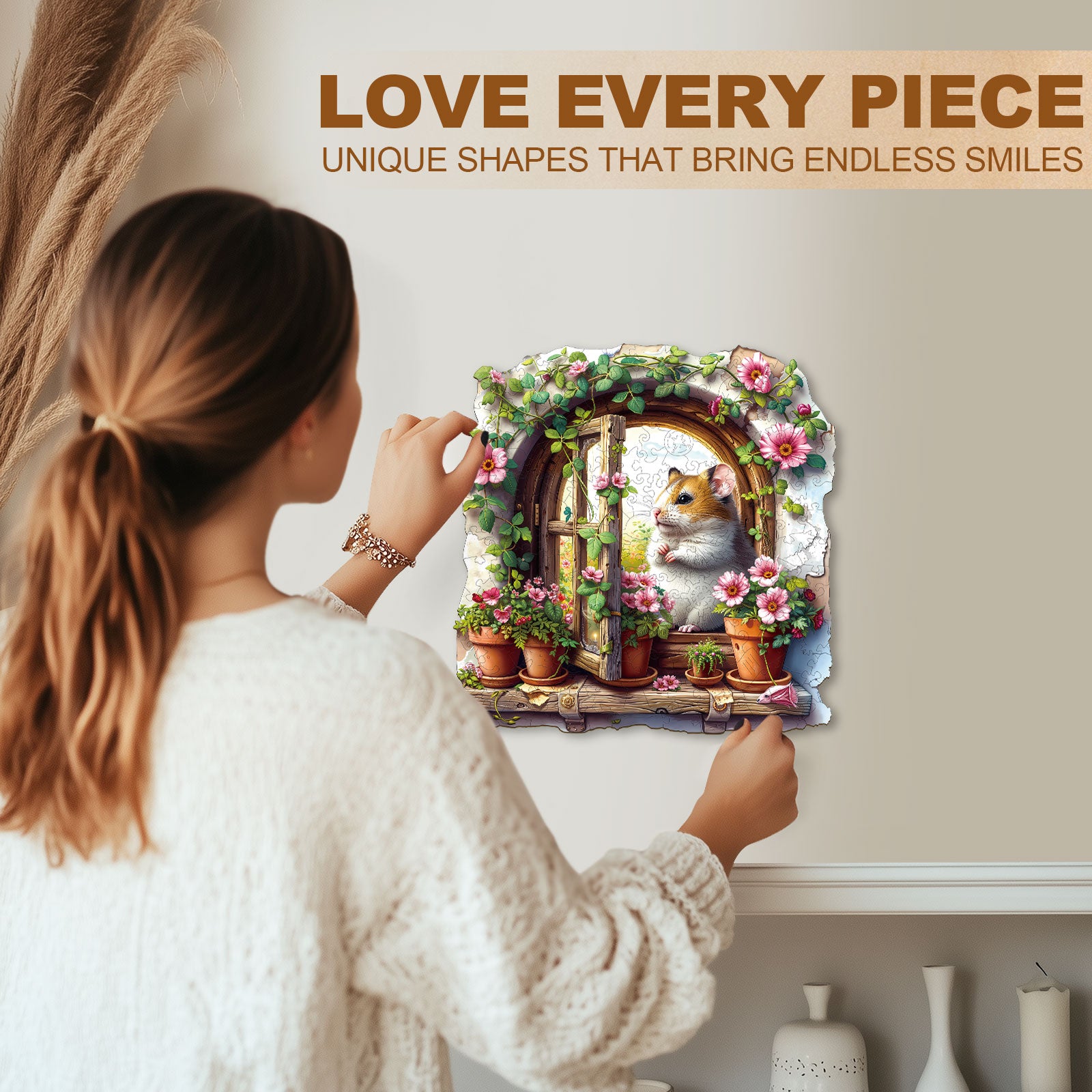 Spring Visitor Wooden Jigsaw Puzzle