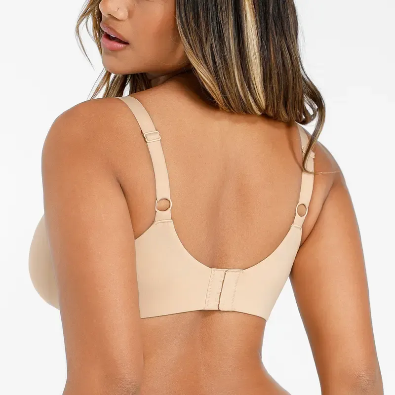 Underwire Adjustable Deep V-neck Bra