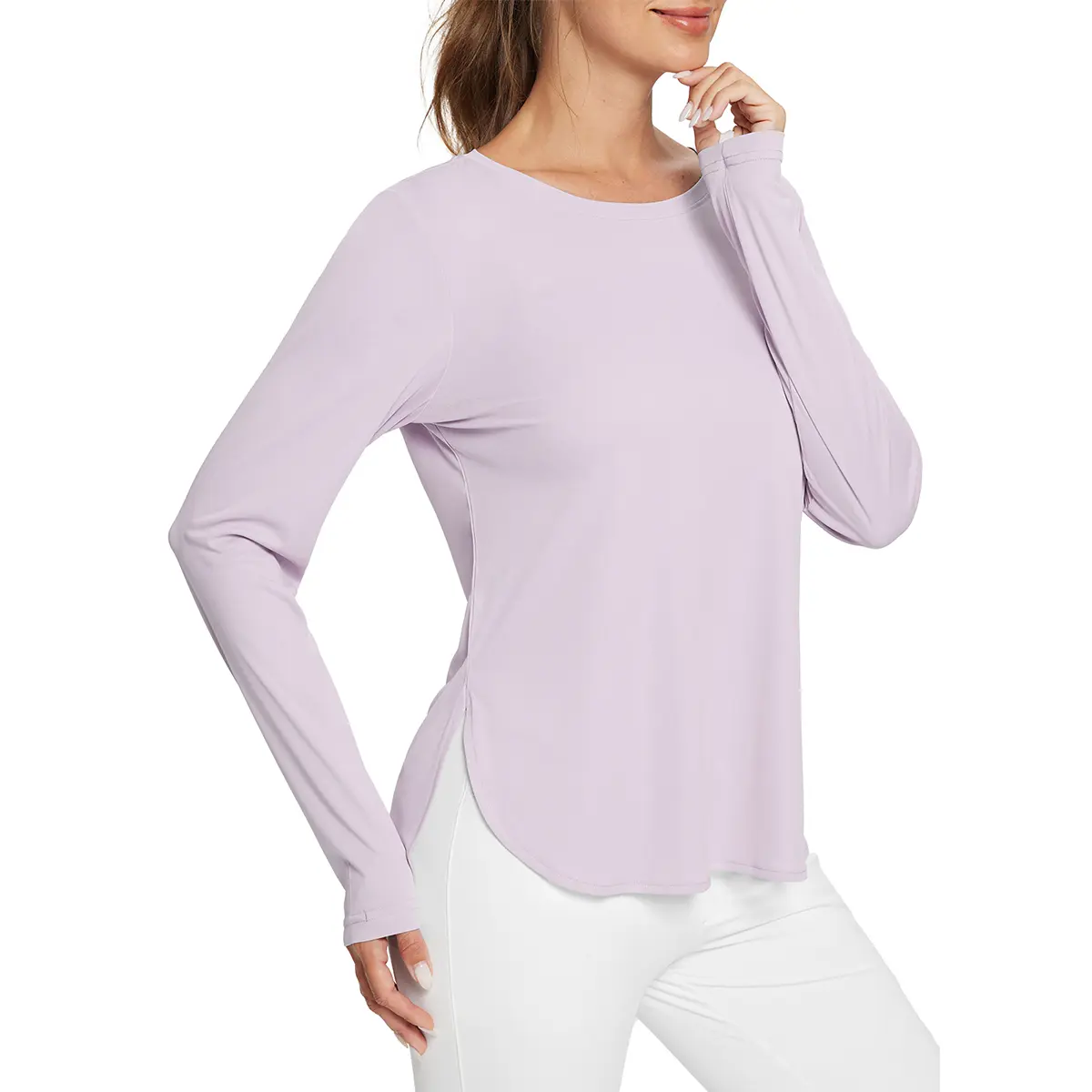 Women's Sun Shirts UPF 50+ Long Sleeve Hiking Tops Lightweight Quick Dry UV Protection Outdoor Clothing Workout Rash Guard Hiking Fishing Beach