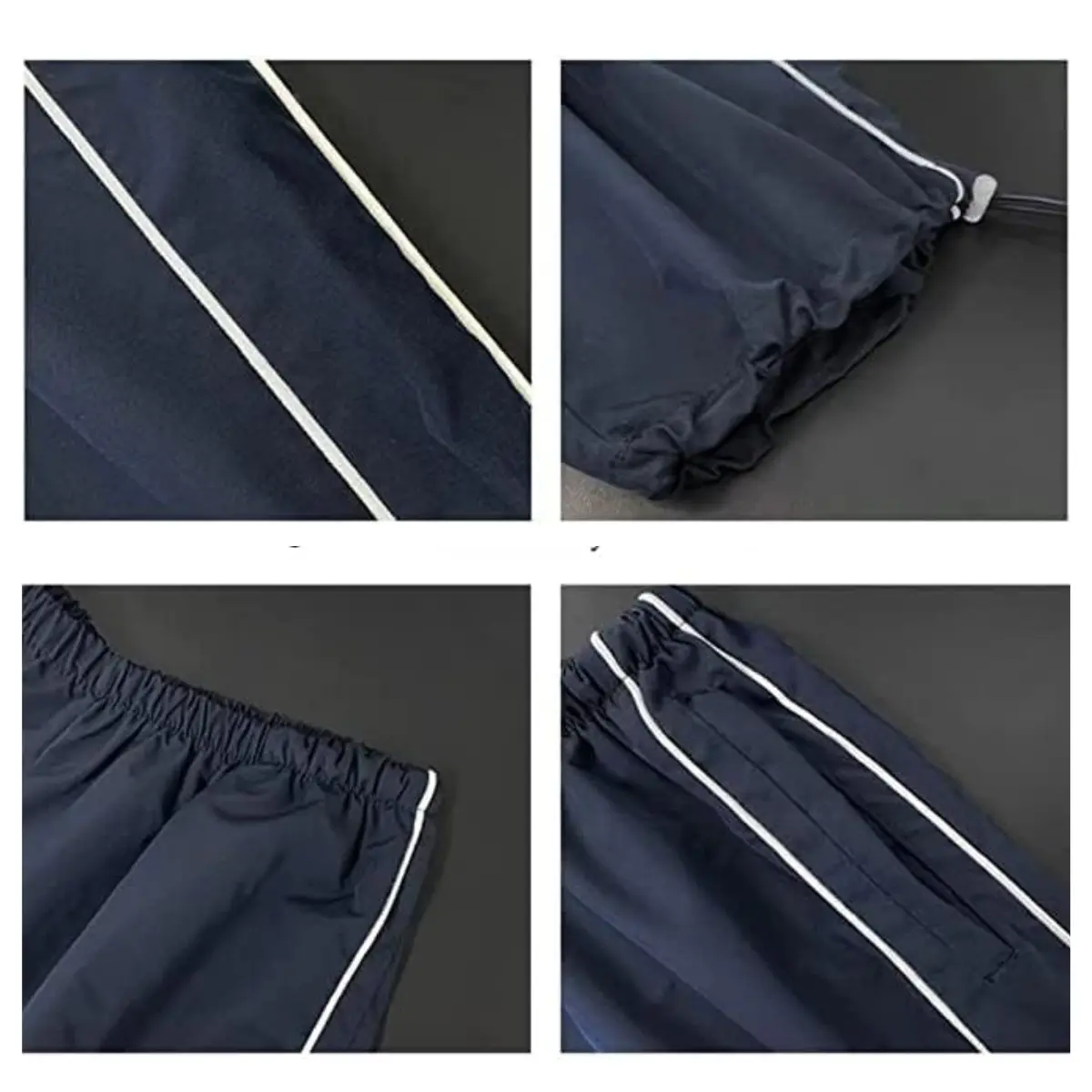 Women's Parachute Wideleg Pants Baggy Y2K Elastic Waist Wide Leg Track Pants Trousers Casual