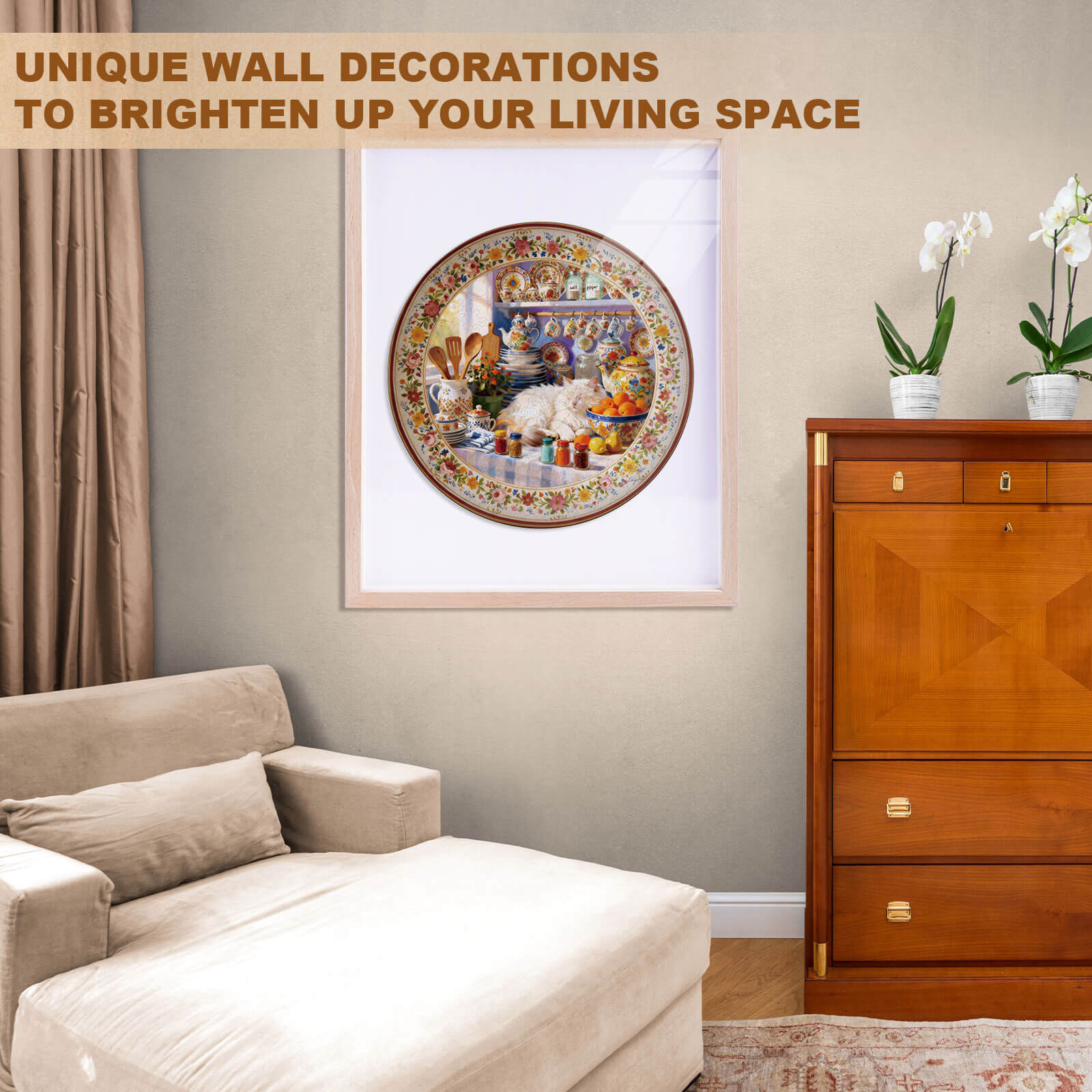 Sunlit Kitchen Wooden Jigsaw Puzzle