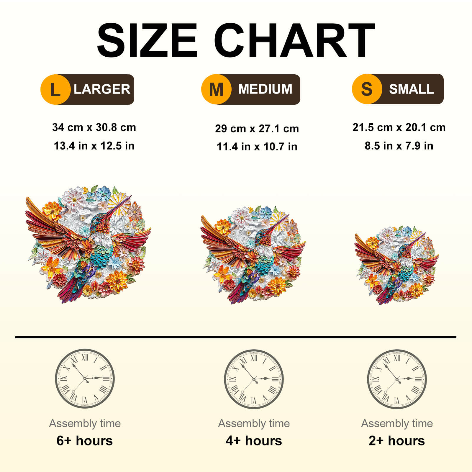 Confetti Hummingbird Wooden Jigsaw Puzzle