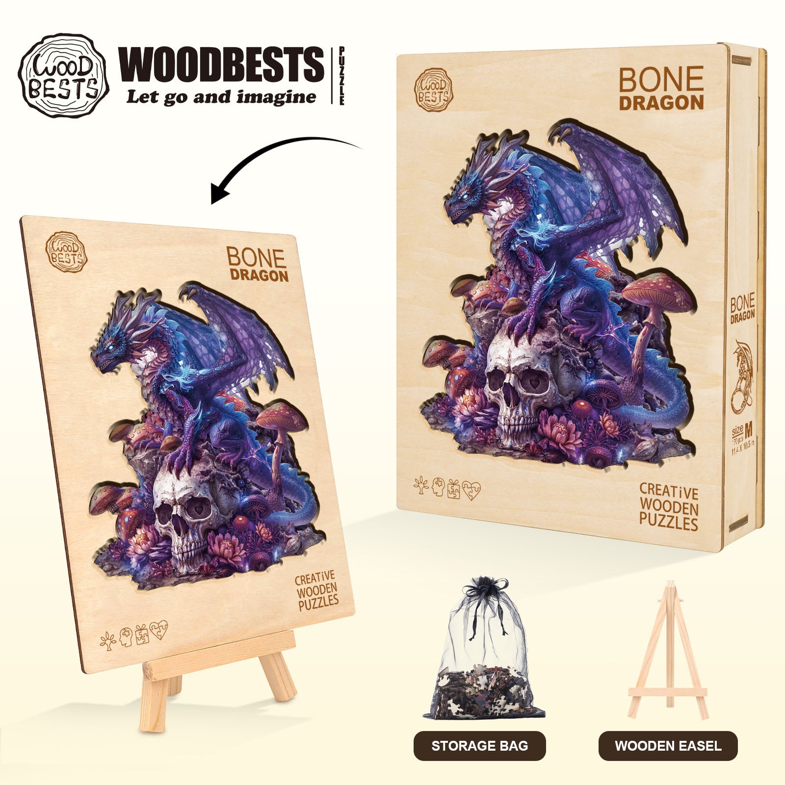 Bone Dragon Wooden Jigsaw Puzzle