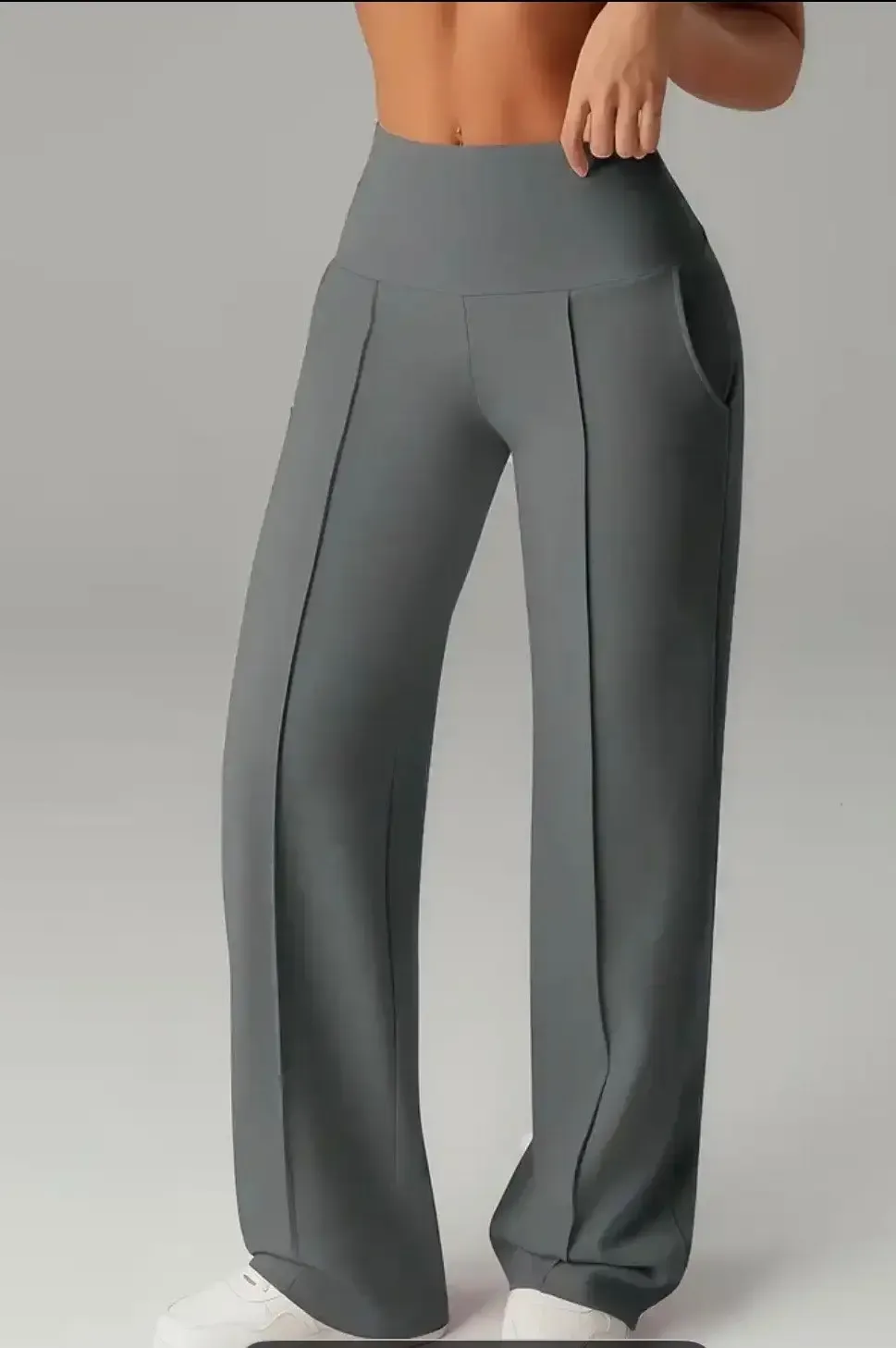 🔥Women's  Wide Leg High Waist Sporty Casual Sweatpants with Pockets