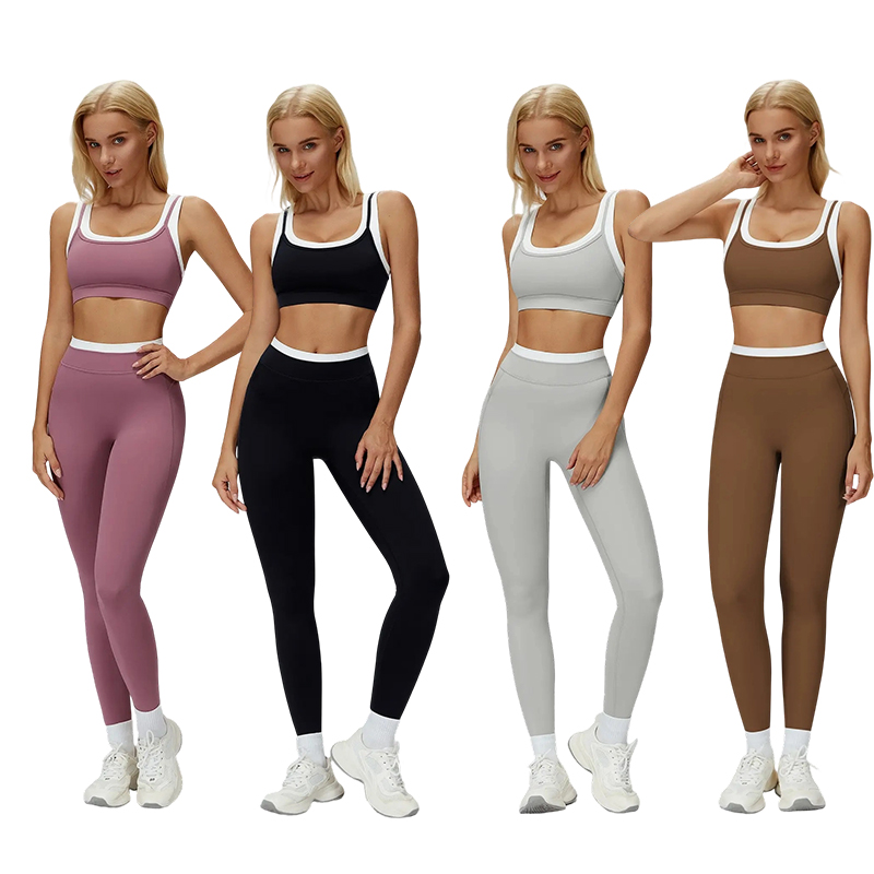 Women's Ribbed Two-Piece Workout Set
