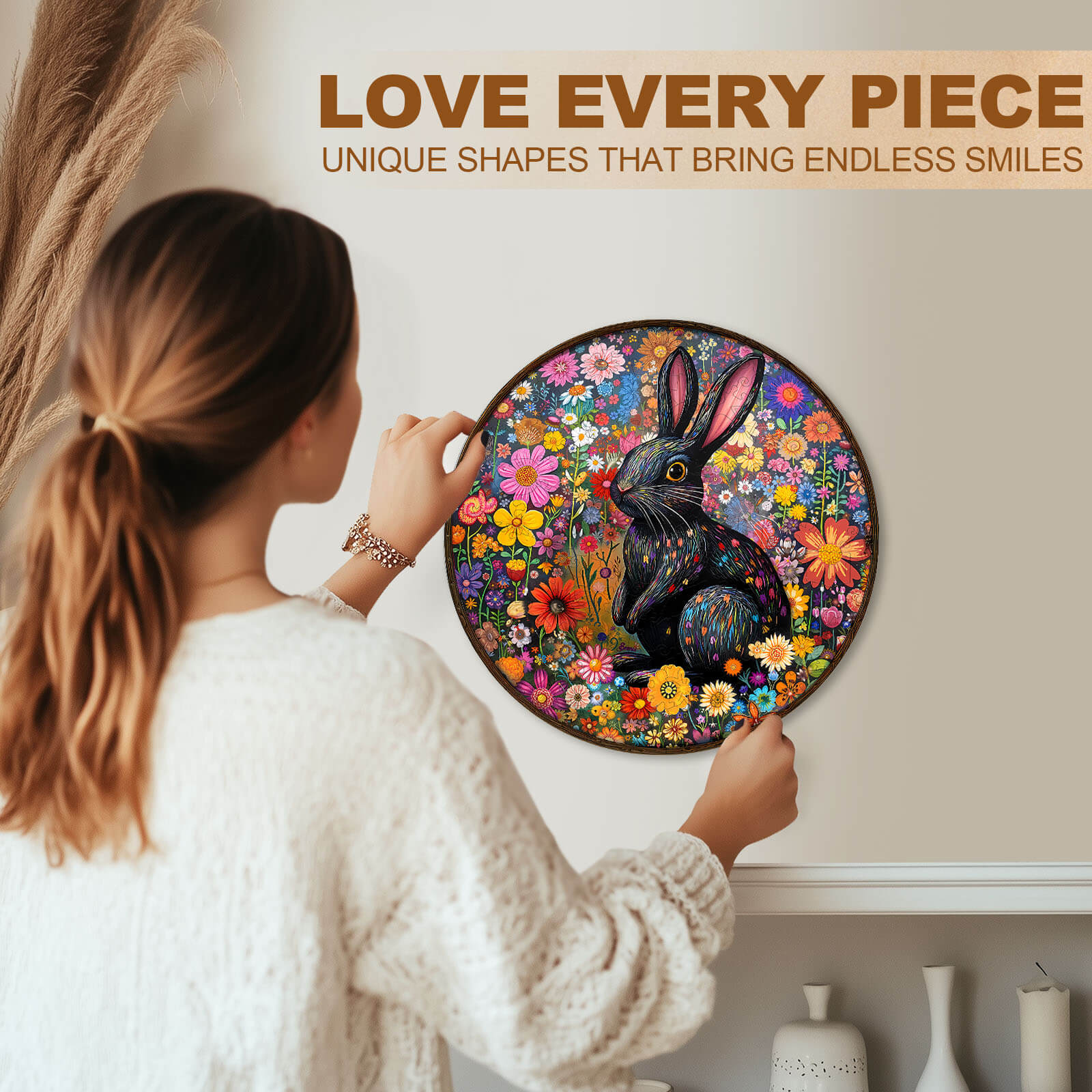 Fantasy Garden Guardian-Rabbit Wooden Jigsaw Puzzle