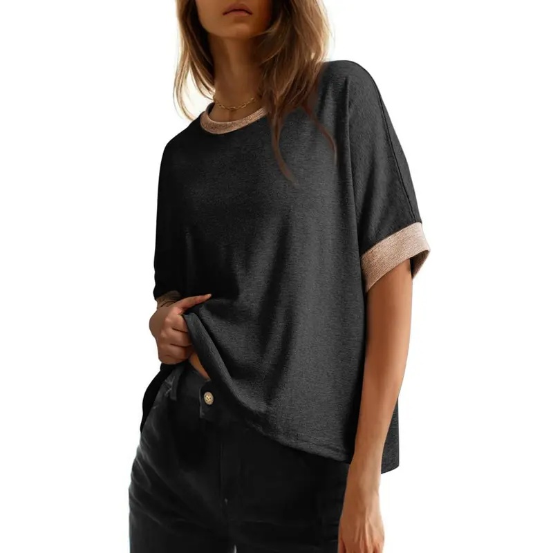 Women's Tops for Women 2026 Loose Oversized Basic Tee Comfortable Soft Fabric Flattering Fit