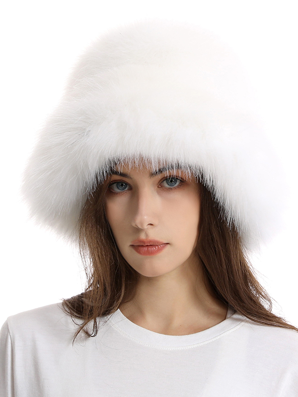 Keep Warm Solid Color Bucket Hat