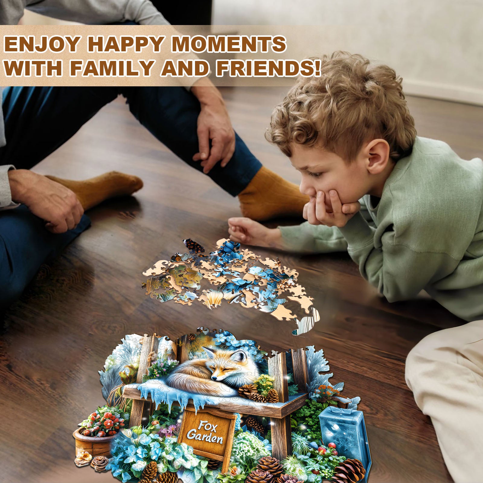 Fox Garden Wooden Jigsaw Puzzle