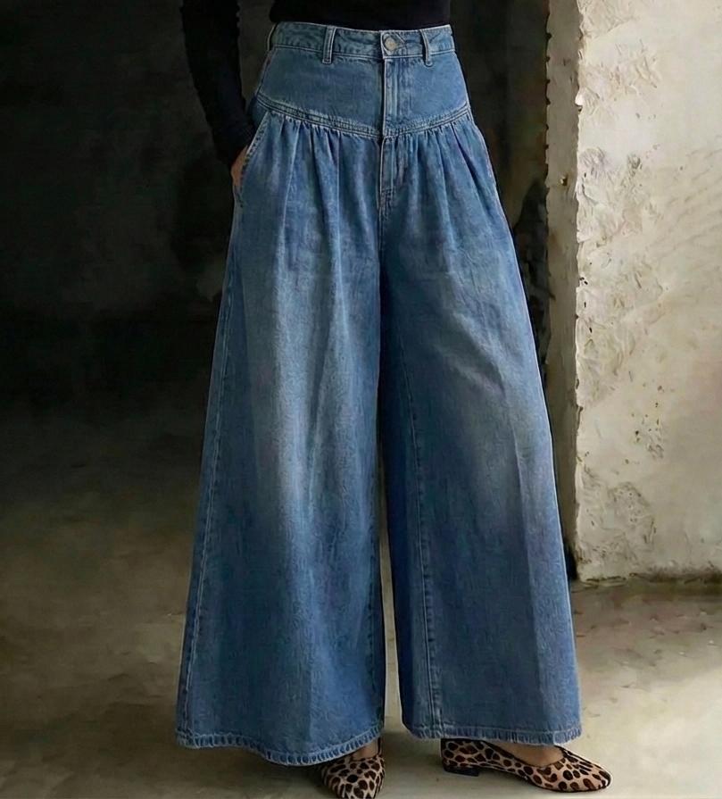 Women‘s Fashion Relaxed Casual Wide-leg Jeans — Comfort Meets Classic Denim