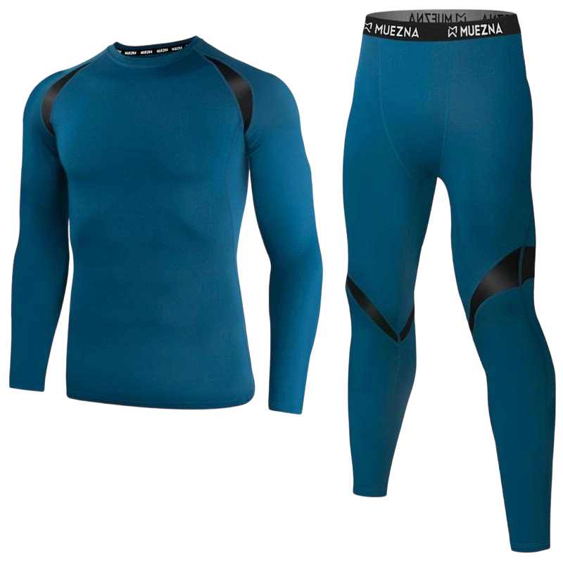 Men's Warmth-Preserving Jacket and Underwear Set - Underpants, Overalls, Long Pants - Base Layer Warmth-Resistant Fur Liner