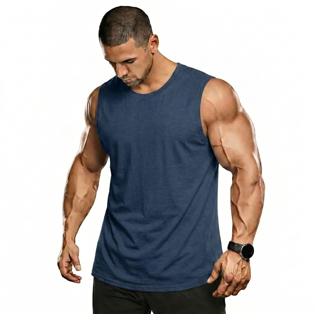 Men's Sleeveless Crewneck Tank Top