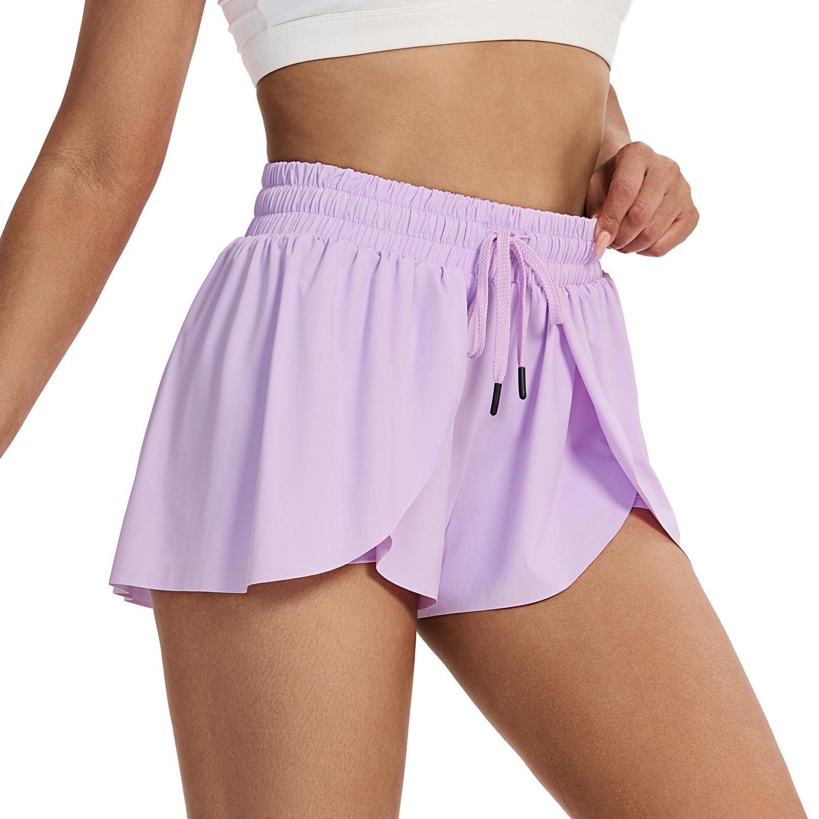 🔥Women’s Flowy 2-in-1 Running Skort Shorts with Pockets