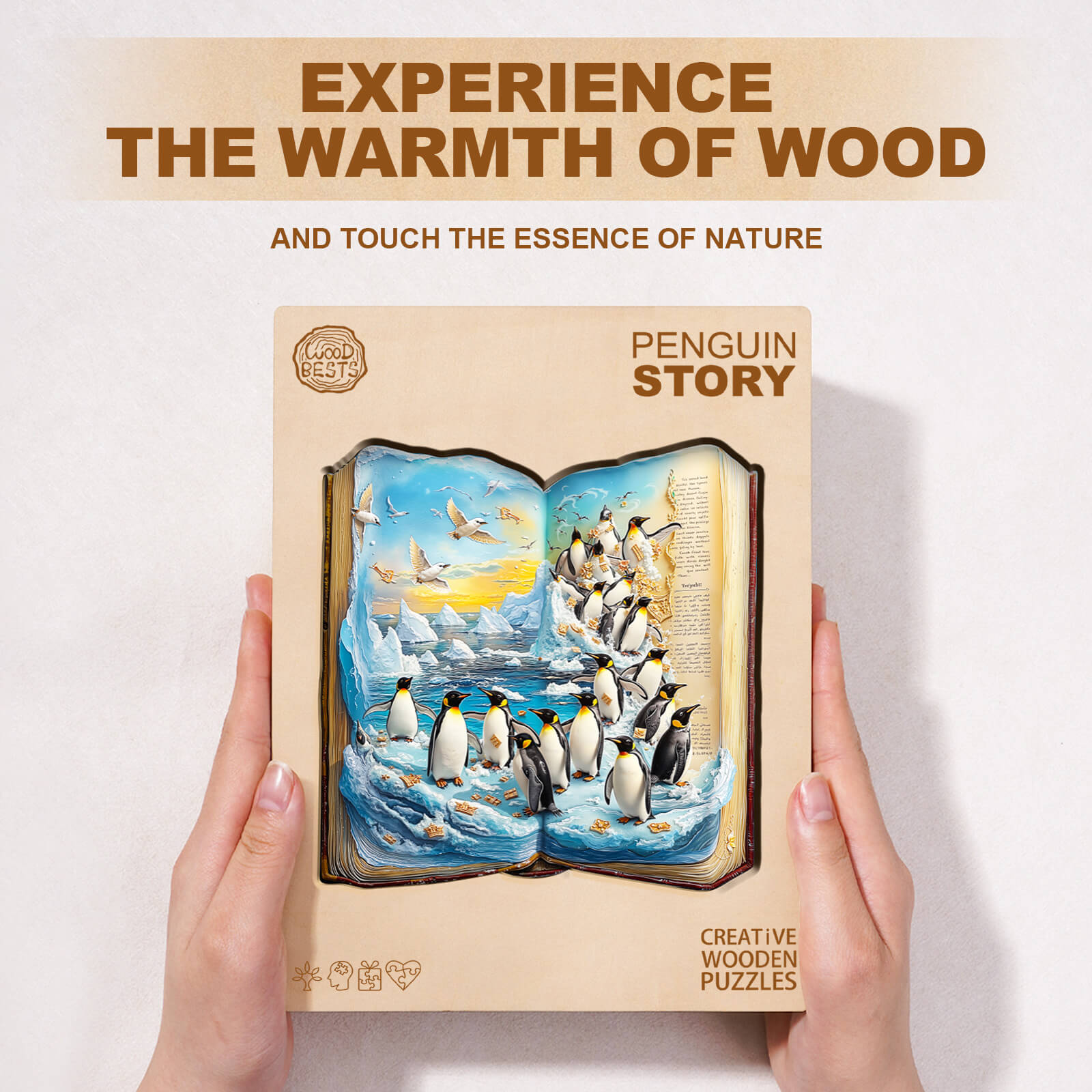 Penguin Story Wooden Jigsaw Puzzle