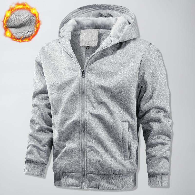 Men’s Thick Fleece Lined Hoodie Jacket