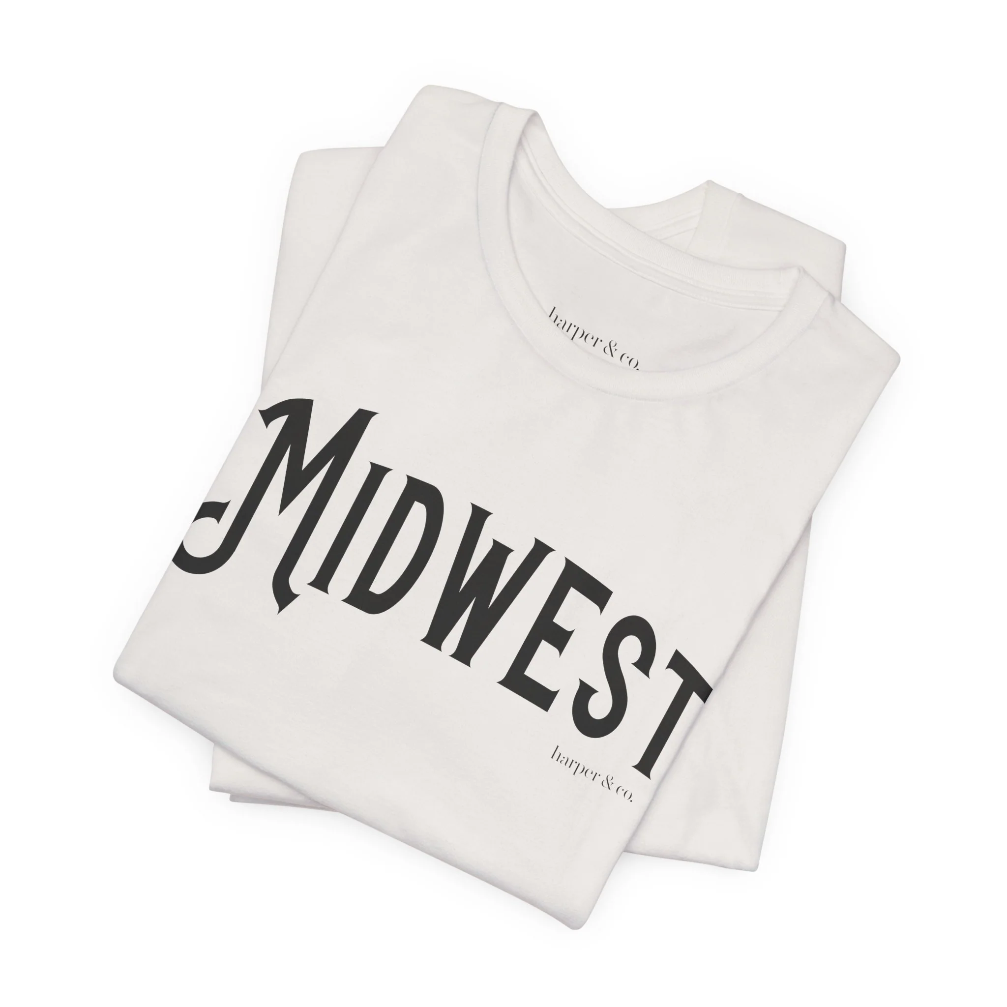 Midwest Unisex Jersey Tee - Casual Soft Cotton Short Sleeve Shirt