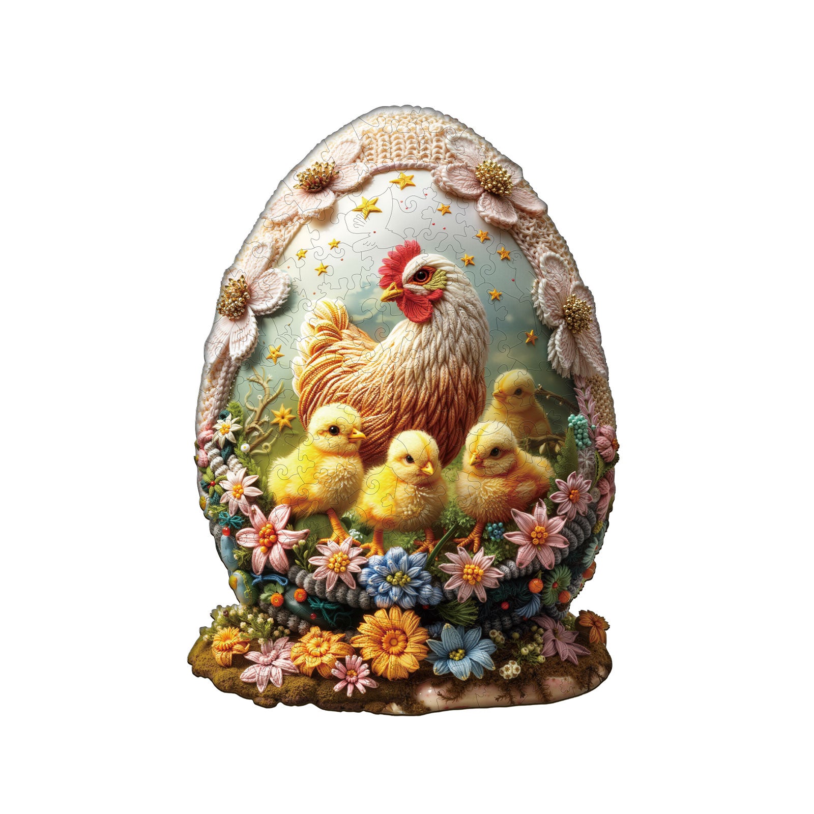 Mother’s Care Wooden Jigsaw Puzzle