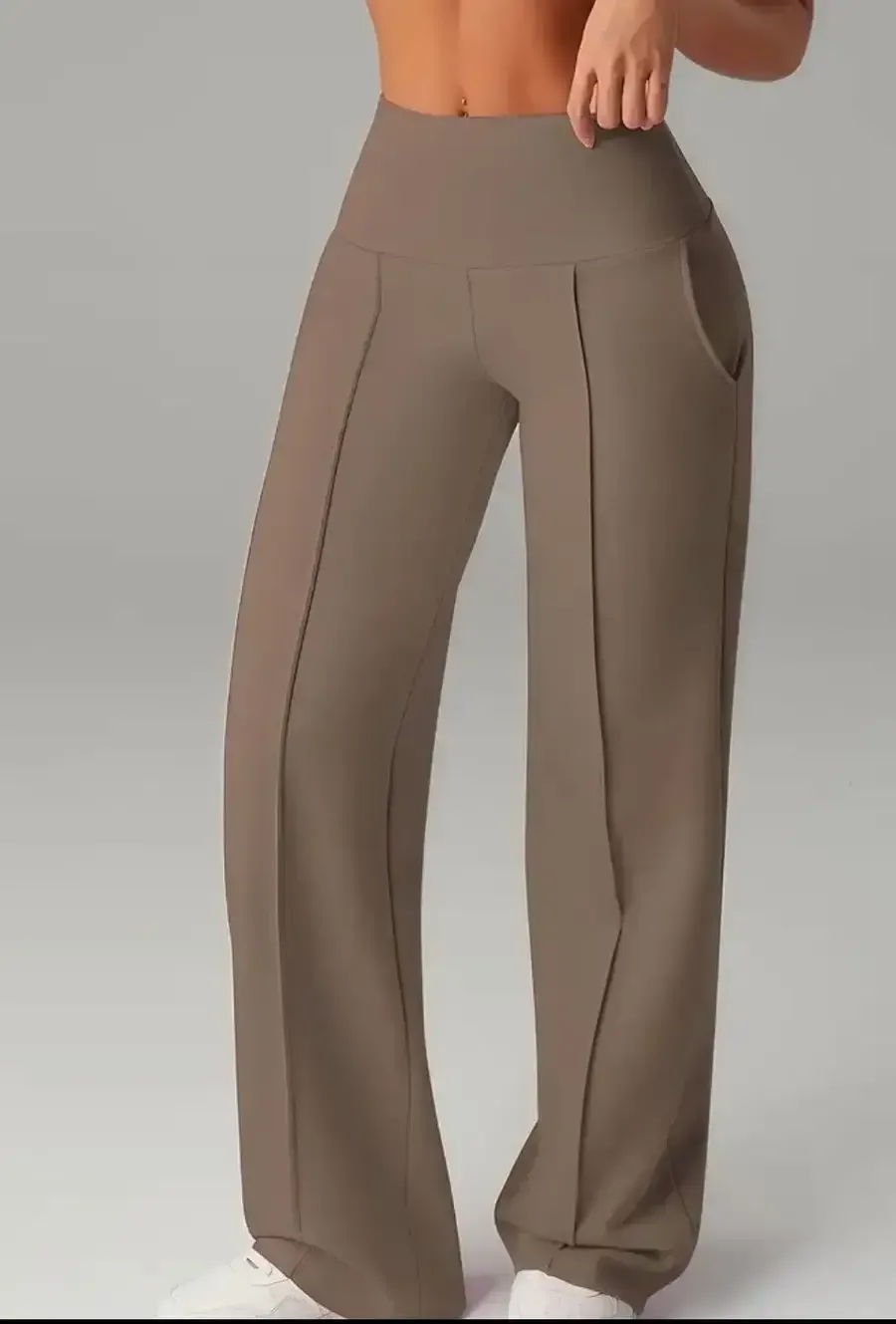 🔥Women's  Wide Leg High Waist Sporty Casual Sweatpants with Pockets