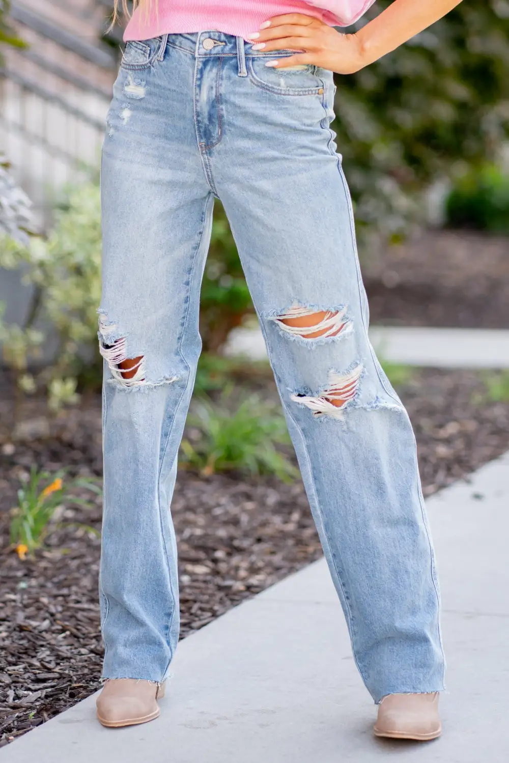 Rainbow Thread High Rise 90s Magic Rigid Straight