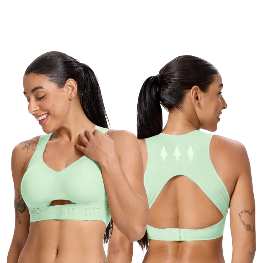 【Postural correction】Women’s Wireless Bra, Soft Breathable Non-removable Moulded Cups