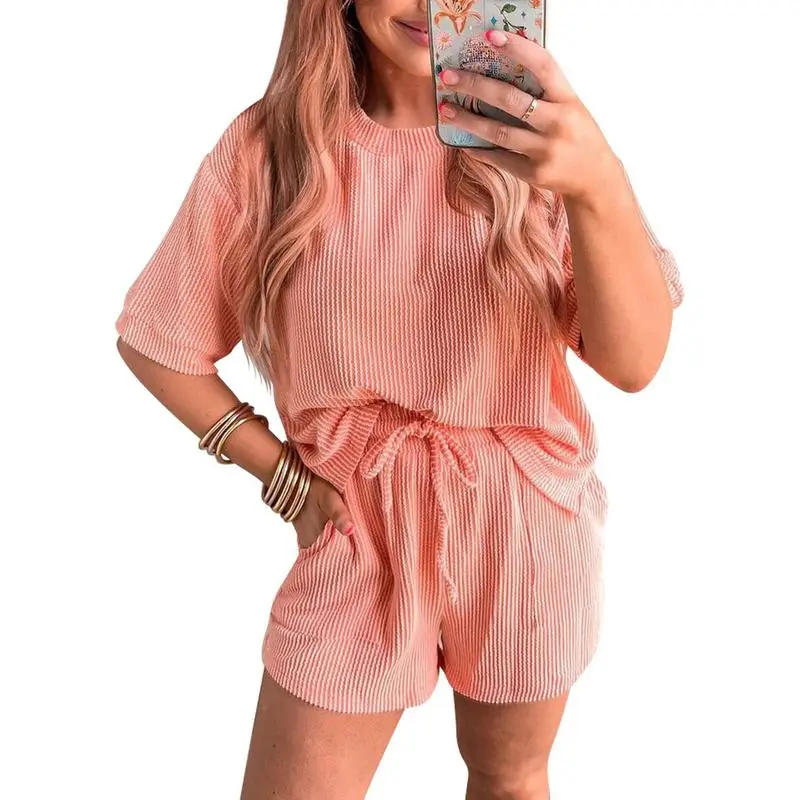 Women's 2-Piece Textured Lounge Set