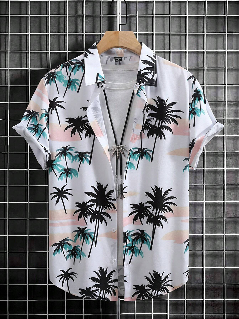 Men's Vacation Short Sleeve Printed Shirts Tops