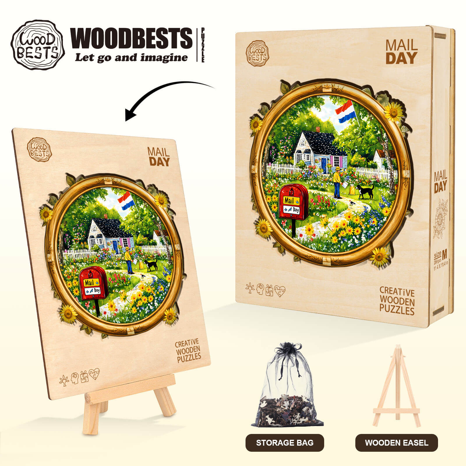 Mail Day Wooden Jigsaw Puzzle