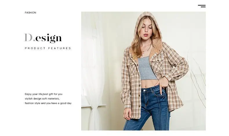 Women's plaid jacket