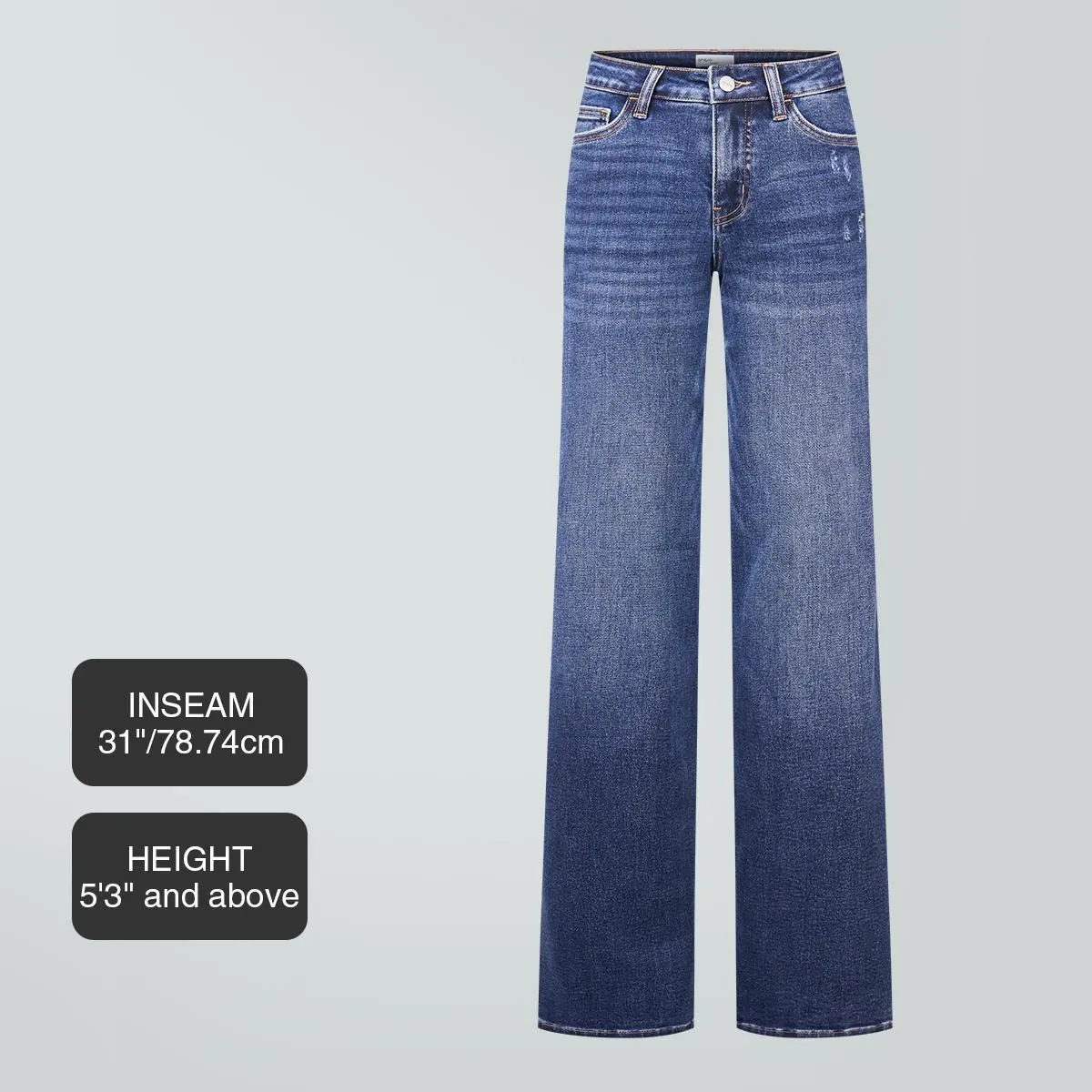 Mid-low Rise Baggy Jeans