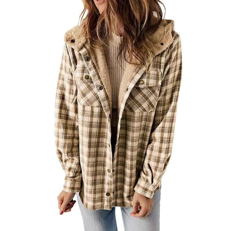 Women's plaid jacket