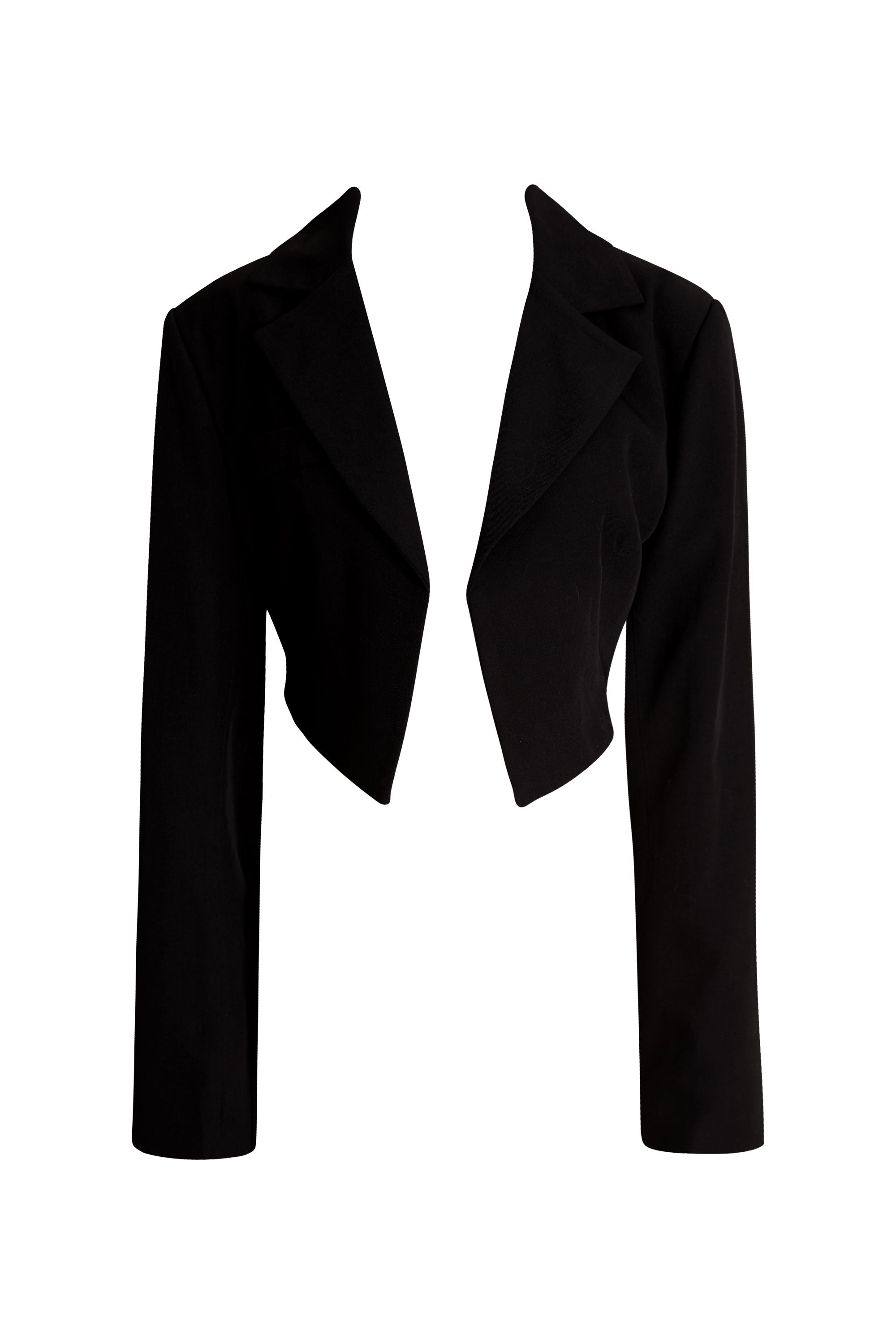 Cropped Black Blazer