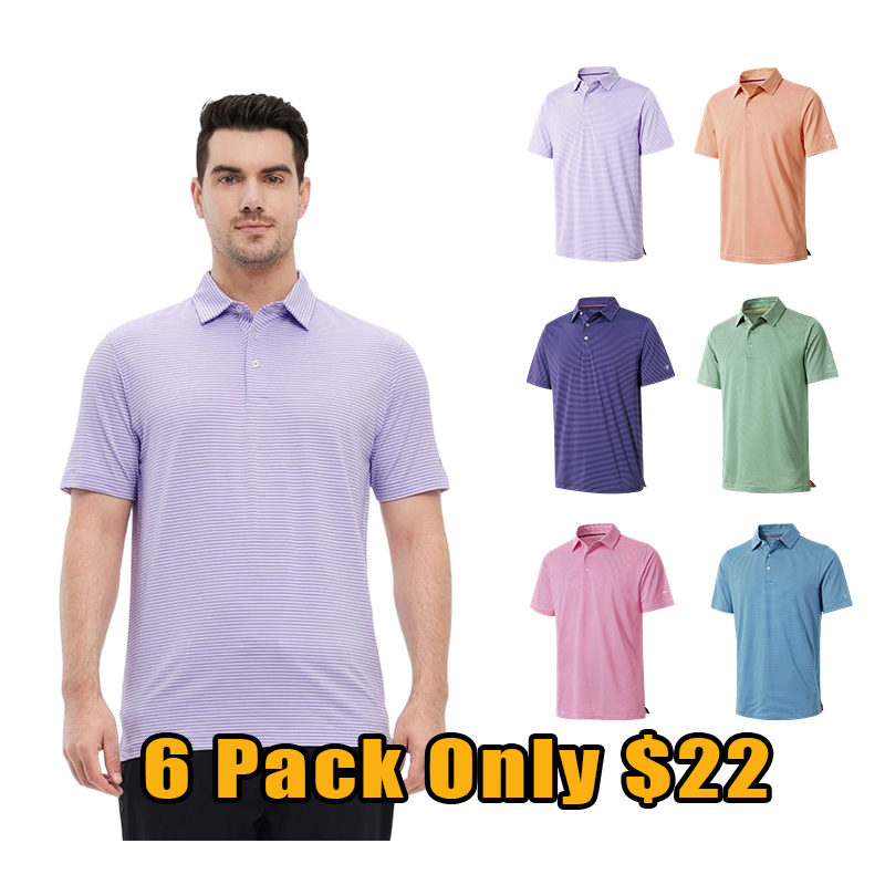 ⛳ Men’s Golf Performance Polo — Quick-Dry Athletic Shirt